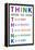 Think Before You Speak Education-null-Framed Stretched Canvas