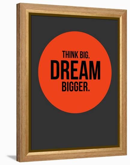 Think Big Dream Bigger Circle 1-NaxArt-Framed Stretched Canvas