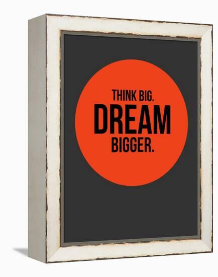 Think Big Dream Bigger Circle 1-NaxArt-Framed Stretched Canvas