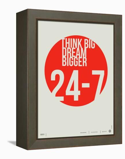 Think Big Dream Bigger Poster-NaxArt-Framed Stretched Canvas