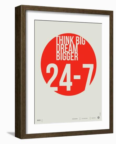 Think Big Dream Bigger Poster-NaxArt-Framed Art Print