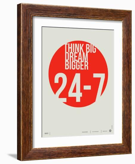 Think Big Dream Bigger Poster-NaxArt-Framed Art Print