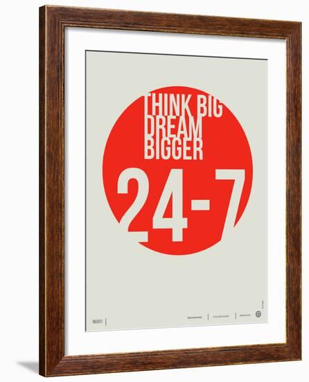 Think Big Dream Bigger Poster-NaxArt-Framed Art Print