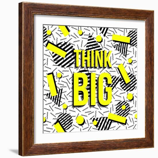 Think Big!-cienpies-Framed Art Print