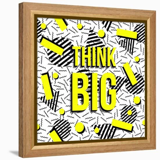 Think Big!-cienpies-Framed Stretched Canvas