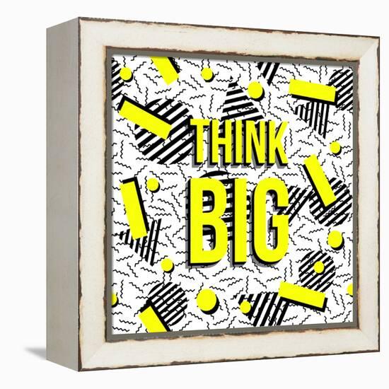 Think Big!-cienpies-Framed Stretched Canvas