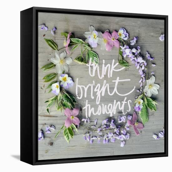 Think Bright Thoughts-Sarah Gardner-Framed Stretched Canvas