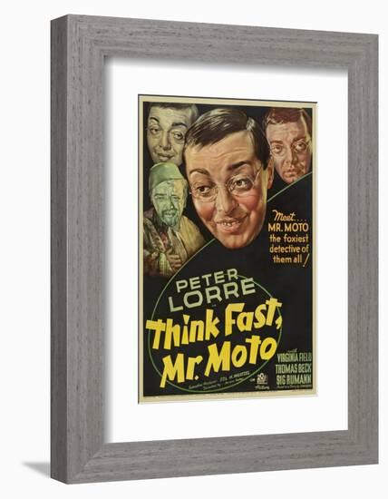 Think Fast, Mr. Moto, Peter Lorre, 1937-null-Framed Photo