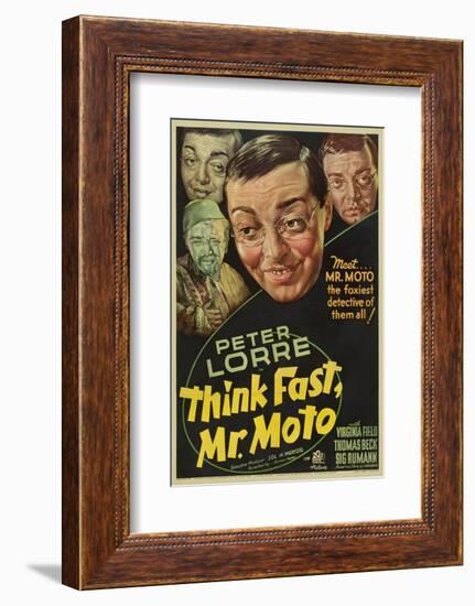 Think Fast, Mr. Moto, Peter Lorre, 1937-null-Framed Photo