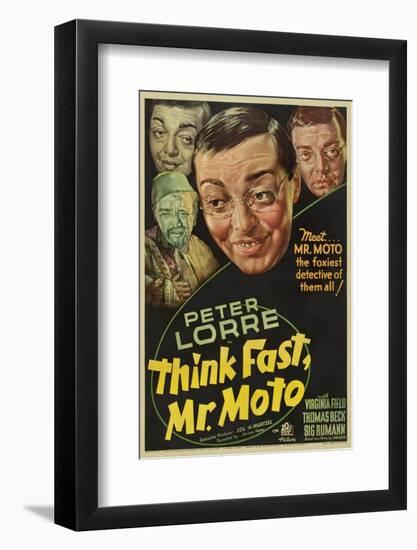 Think Fast, Mr. Moto, Peter Lorre, 1937-null-Framed Photo