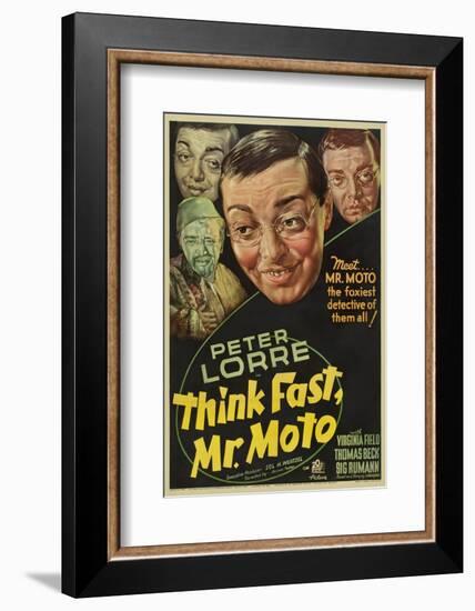 Think Fast, Mr. Moto, Peter Lorre, 1937-null-Framed Photo