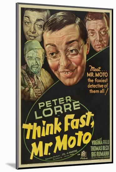Think Fast, Mr. Moto, Peter Lorre, 1937-null-Mounted Photo