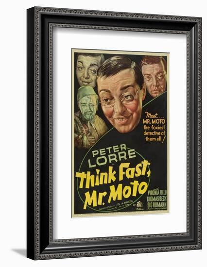 Think Fast, Mr. Moto, Peter Lorre, 1937-null-Framed Photo