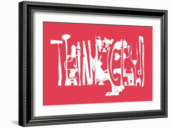 Think Ghandi by Annimo-null-Framed Premium Giclee Print