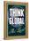 Think Global Act Local-null-Framed Stretched Canvas