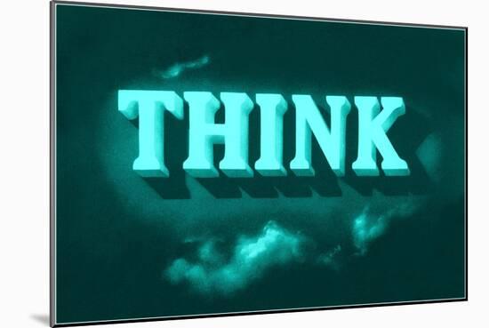 Think, Green-null-Mounted Art Print