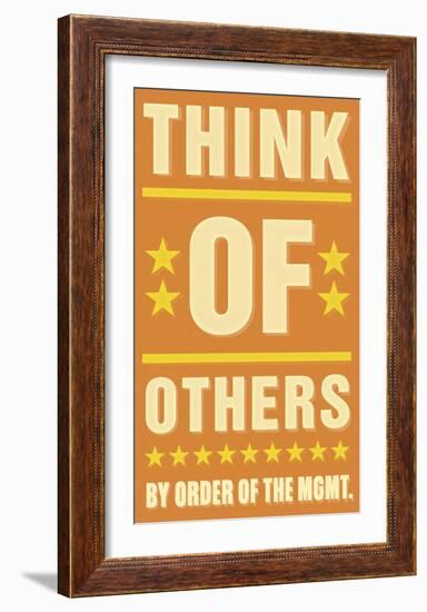 Think of Others-John Golden-Framed Art Print