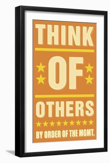 Think of Others-John Golden-Framed Art Print