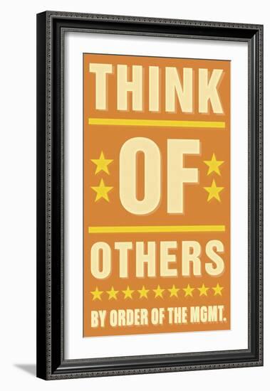 Think of Others-John Golden-Framed Art Print