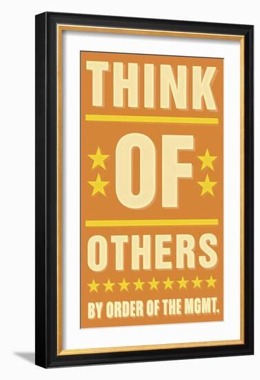 Think of Others-John Golden-Framed Art Print