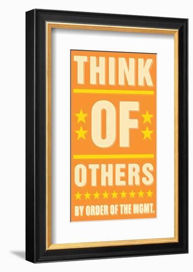 Think of Others-John Golden-Framed Art Print