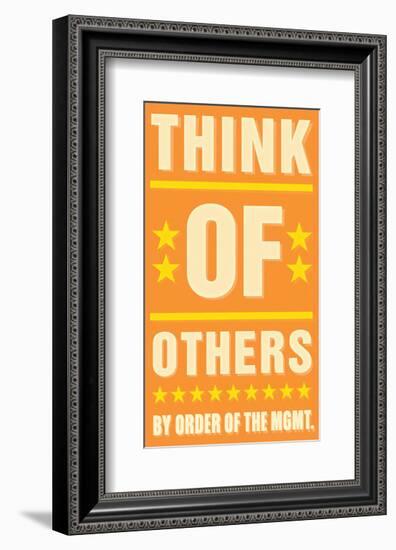 Think of Others-John Golden-Framed Giclee Print