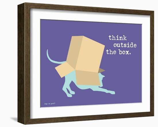 Think Outside Box-Dog is Good-Framed Premium Giclee Print