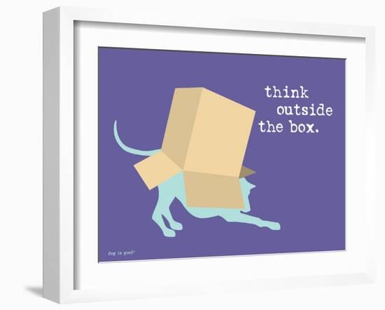 Think Outside Box-Dog is Good-Framed Premium Giclee Print