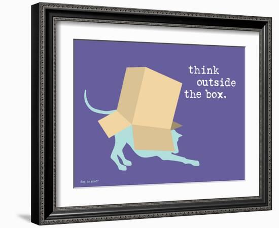 Think Outside Box-Dog is Good-Framed Premium Giclee Print