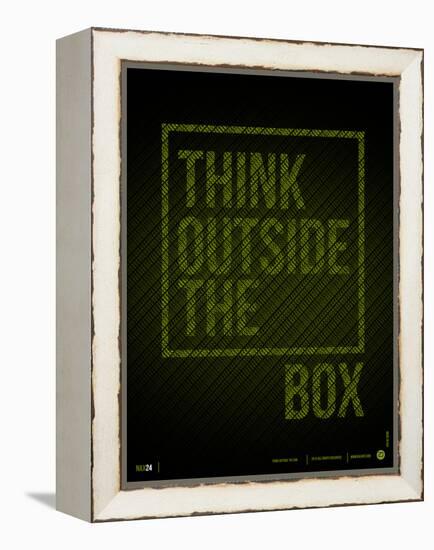 Think Outside of The Box Poster-NaxArt-Framed Stretched Canvas
