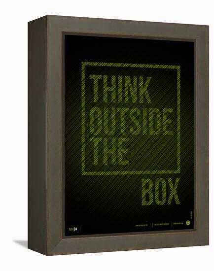 Think Outside of The Box Poster-NaxArt-Framed Stretched Canvas