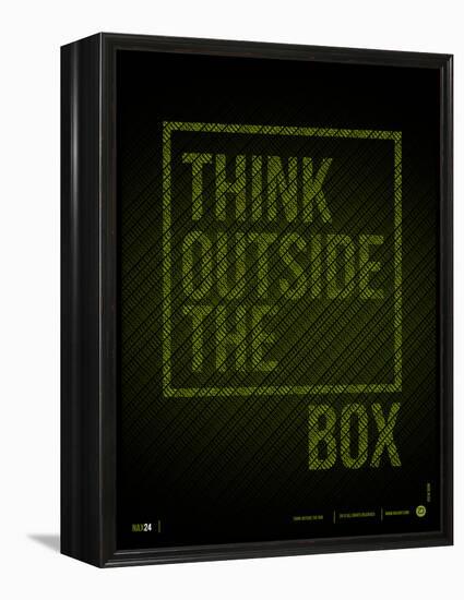 Think Outside of The Box Poster-NaxArt-Framed Stretched Canvas