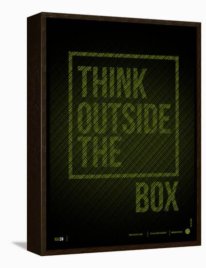 Think Outside of The Box Poster-NaxArt-Framed Stretched Canvas