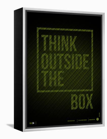 Think Outside of The Box Poster-NaxArt-Framed Stretched Canvas