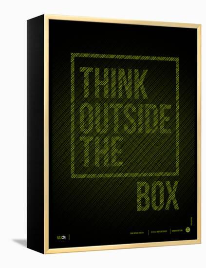 Think Outside of The Box Poster-NaxArt-Framed Stretched Canvas