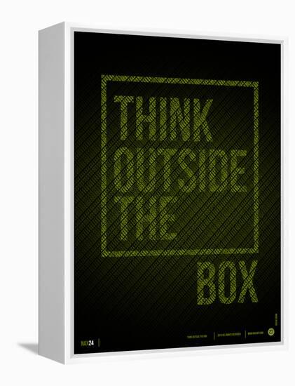 Think Outside of The Box Poster-NaxArt-Framed Stretched Canvas