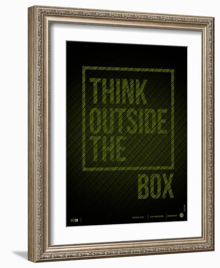 Think Outside of The Box Poster-NaxArt-Framed Art Print