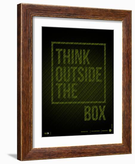 Think Outside of The Box Poster-NaxArt-Framed Art Print