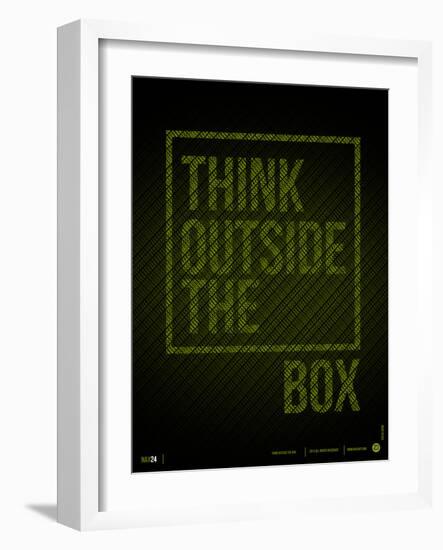 Think Outside of The Box Poster-NaxArt-Framed Art Print