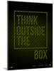 Think Outside of The Box Poster-NaxArt-Mounted Art Print