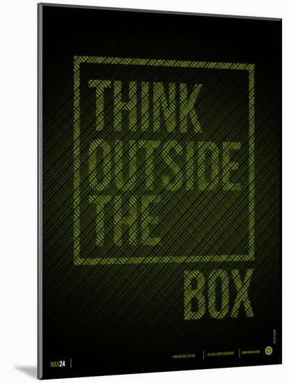 Think Outside of The Box Poster-NaxArt-Mounted Art Print