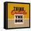 Think Outside the Box 1-Lorand Okos-Framed Stretched Canvas