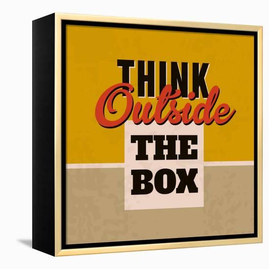 Think Outside the Box 1-Lorand Okos-Framed Stretched Canvas