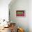 Think, Pink and Green-null-Framed Stretched Canvas displayed on a wall