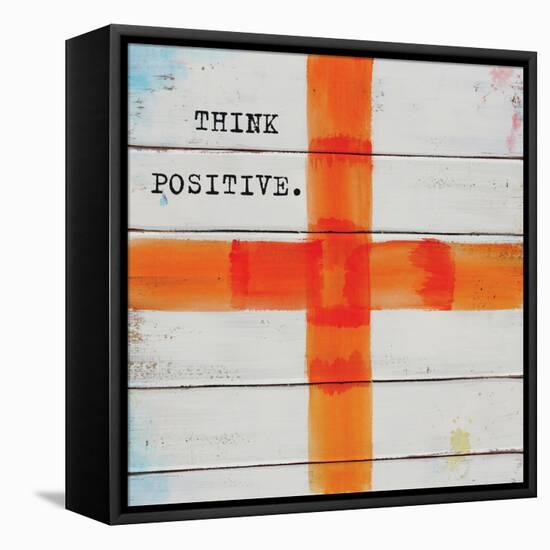 Think Positive-Mimi Marie-Framed Stretched Canvas