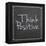 Think Positive-Lauren Gibbons-Framed Stretched Canvas