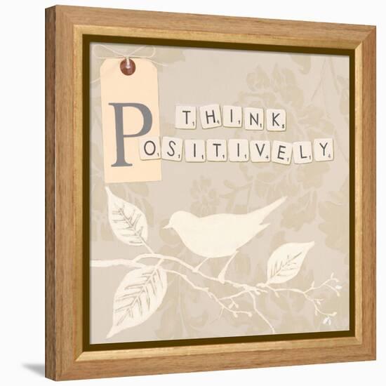 Think Positively-Marco Fabiano-Framed Stretched Canvas