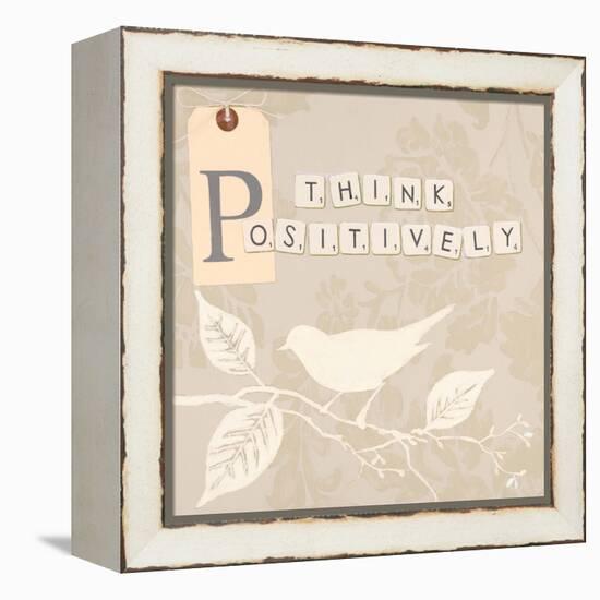 Think Positively-Marco Fabiano-Framed Stretched Canvas