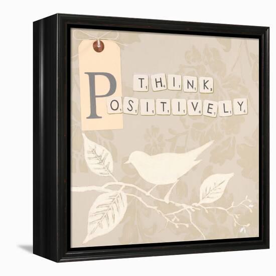 Think Positively-Marco Fabiano-Framed Stretched Canvas