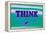 Think, Purple and Green-null-Framed Stretched Canvas